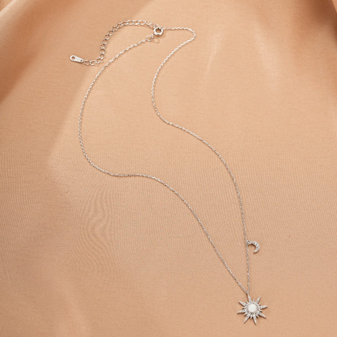 Collier Opale – Beauté Cosmique, Argent