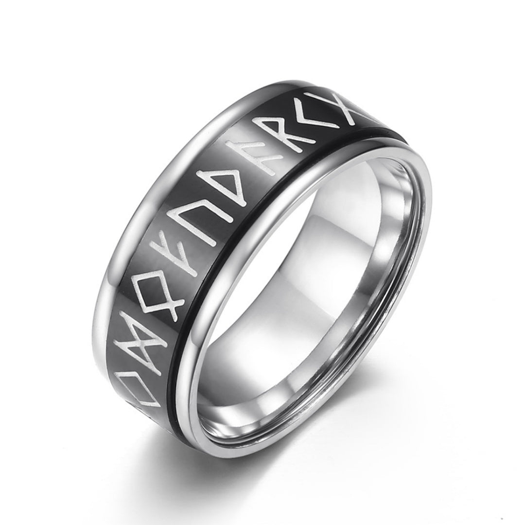 Viking Ring - Glow-in-the-Dark Norse Runes