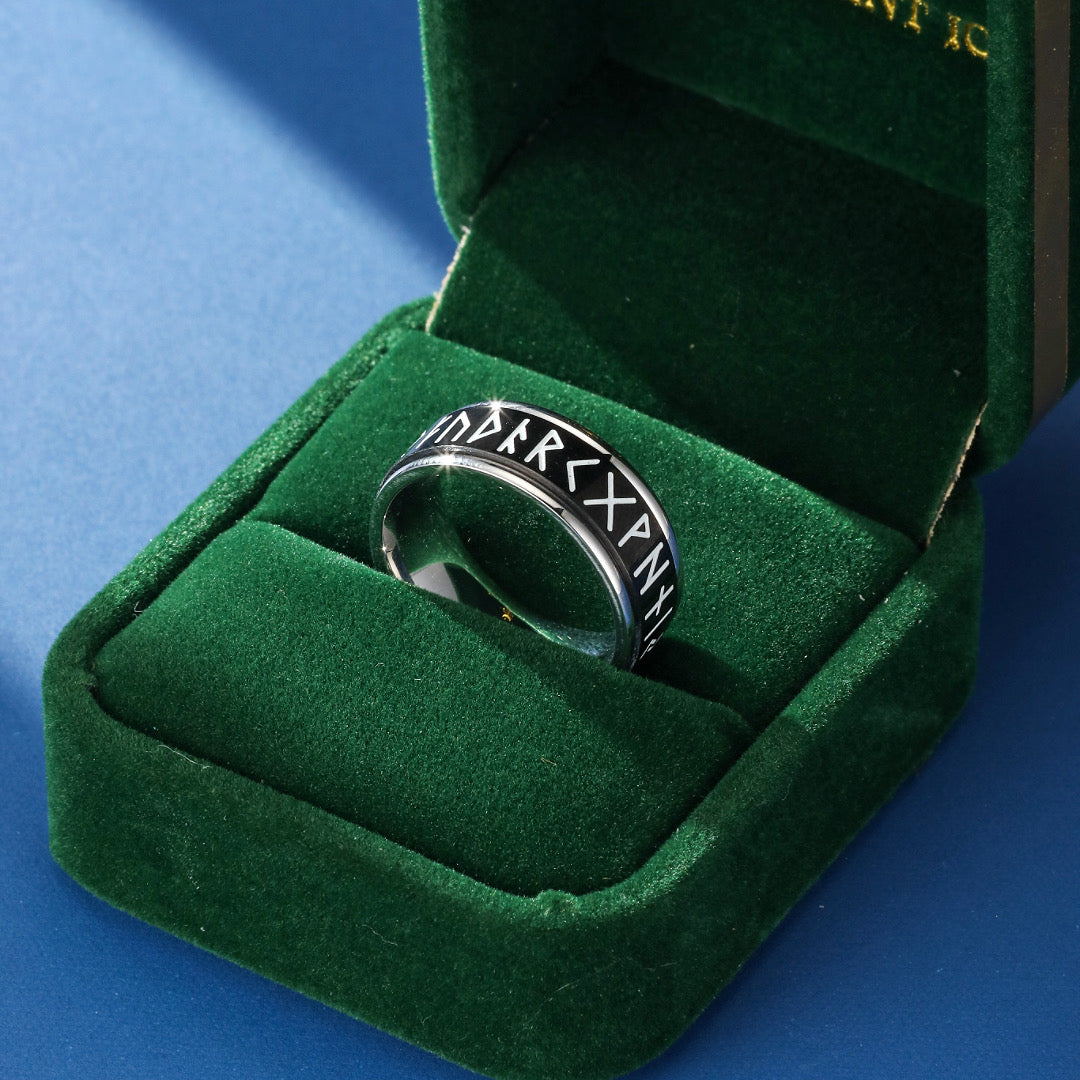 Viking Ring - Glow-in-the-Dark Norse Runes