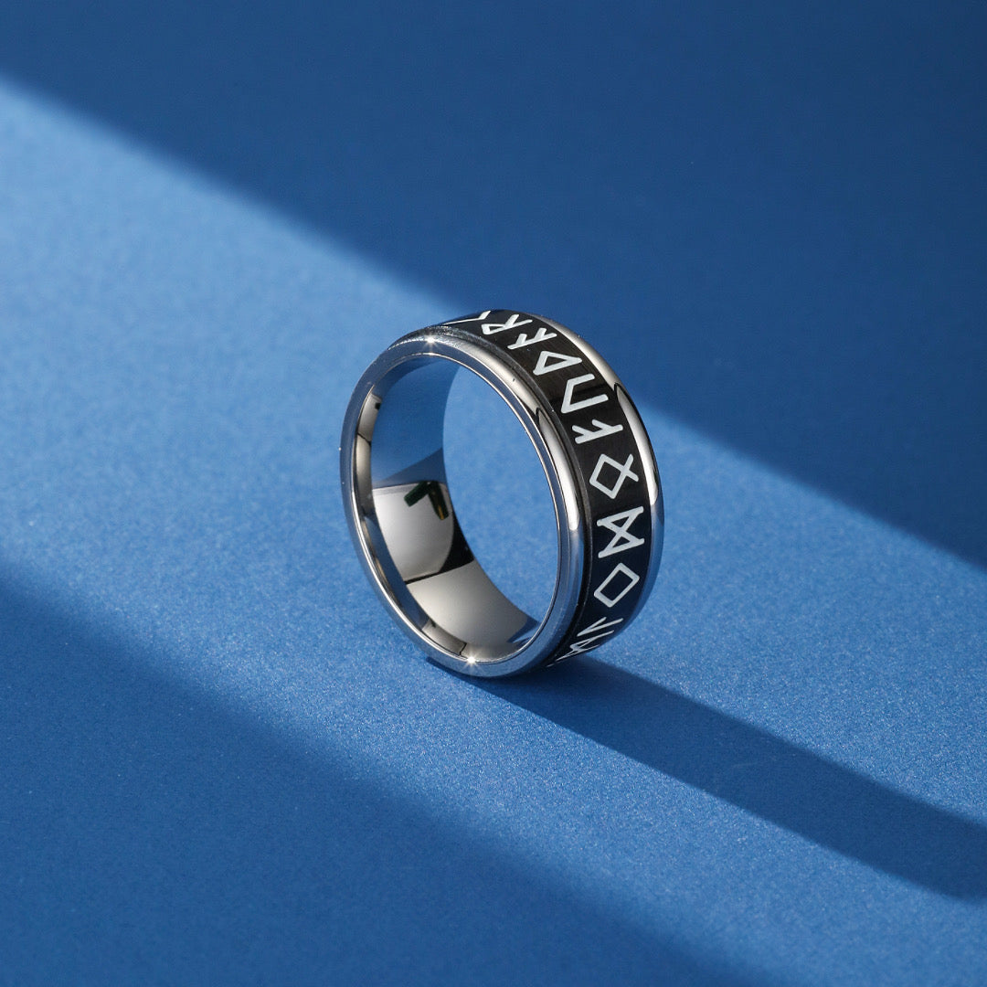 Viking Ring - Glow-in-the-Dark Norse Runes