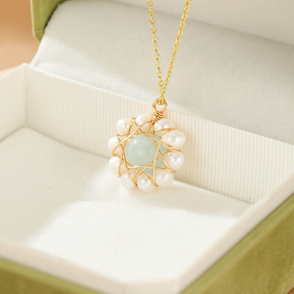 Collier Aigue-Marine et Perle – Harmonie des Mers