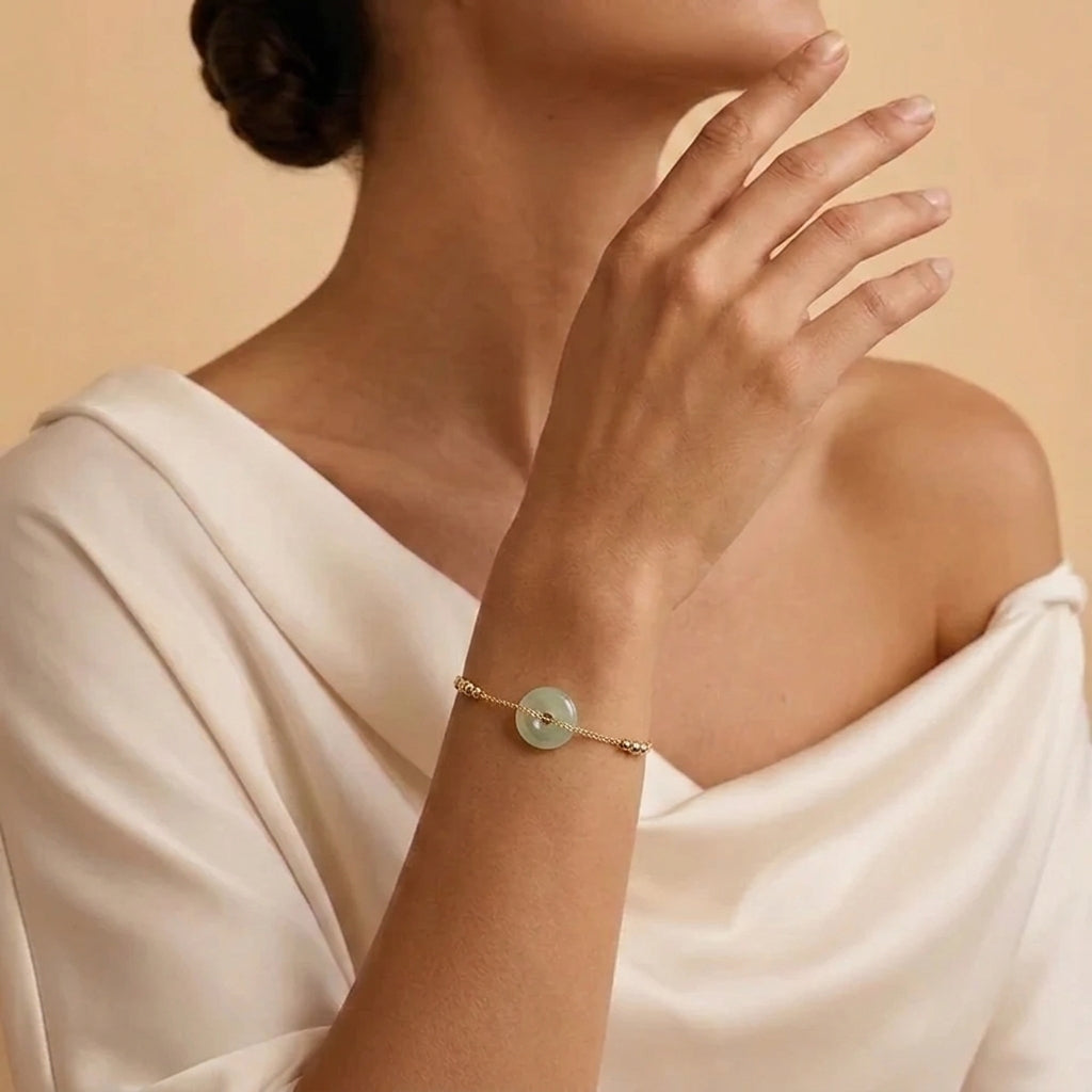 Bracelet Jade Vert – Terre Lointaine