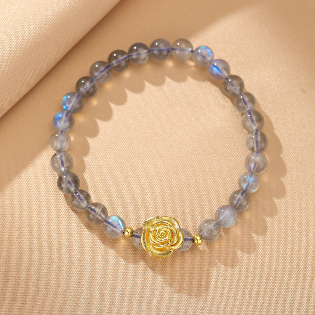 Labradorite Bracelet – Rose Gold