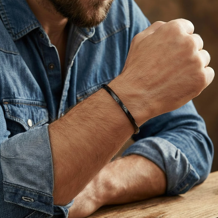 Bracelet Viking Jonc – Énergie Ancestrale