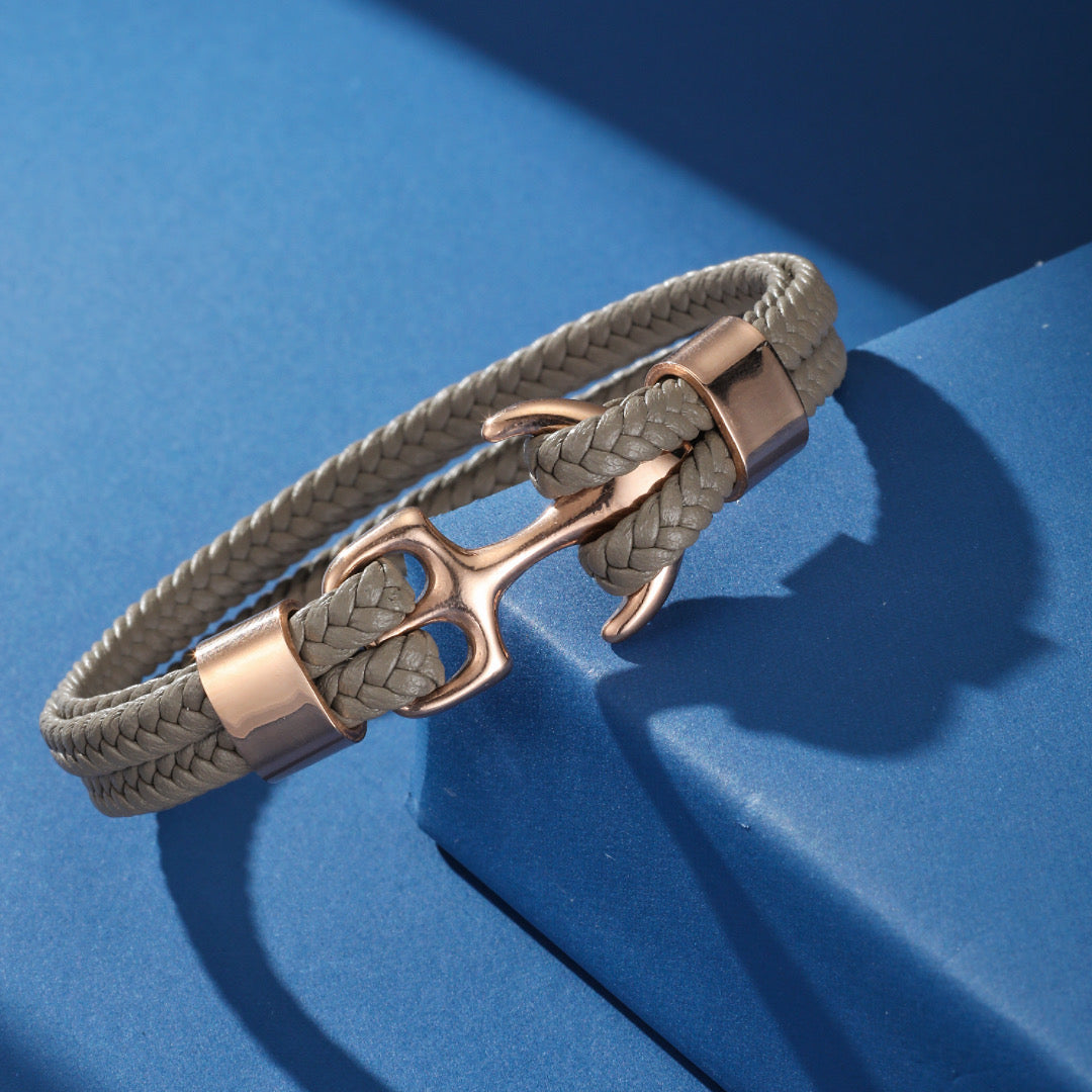 Men's Anchor Bracelet – Calm Horizon