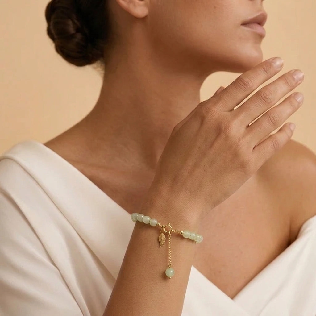 Bracelet Jade Néphrite – Rivière Paisible