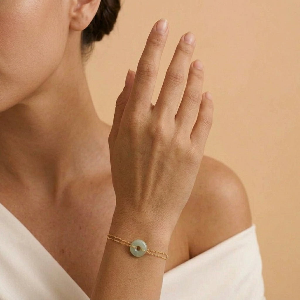 Bracelet Jade Néphrite – Cercle de Sérénité