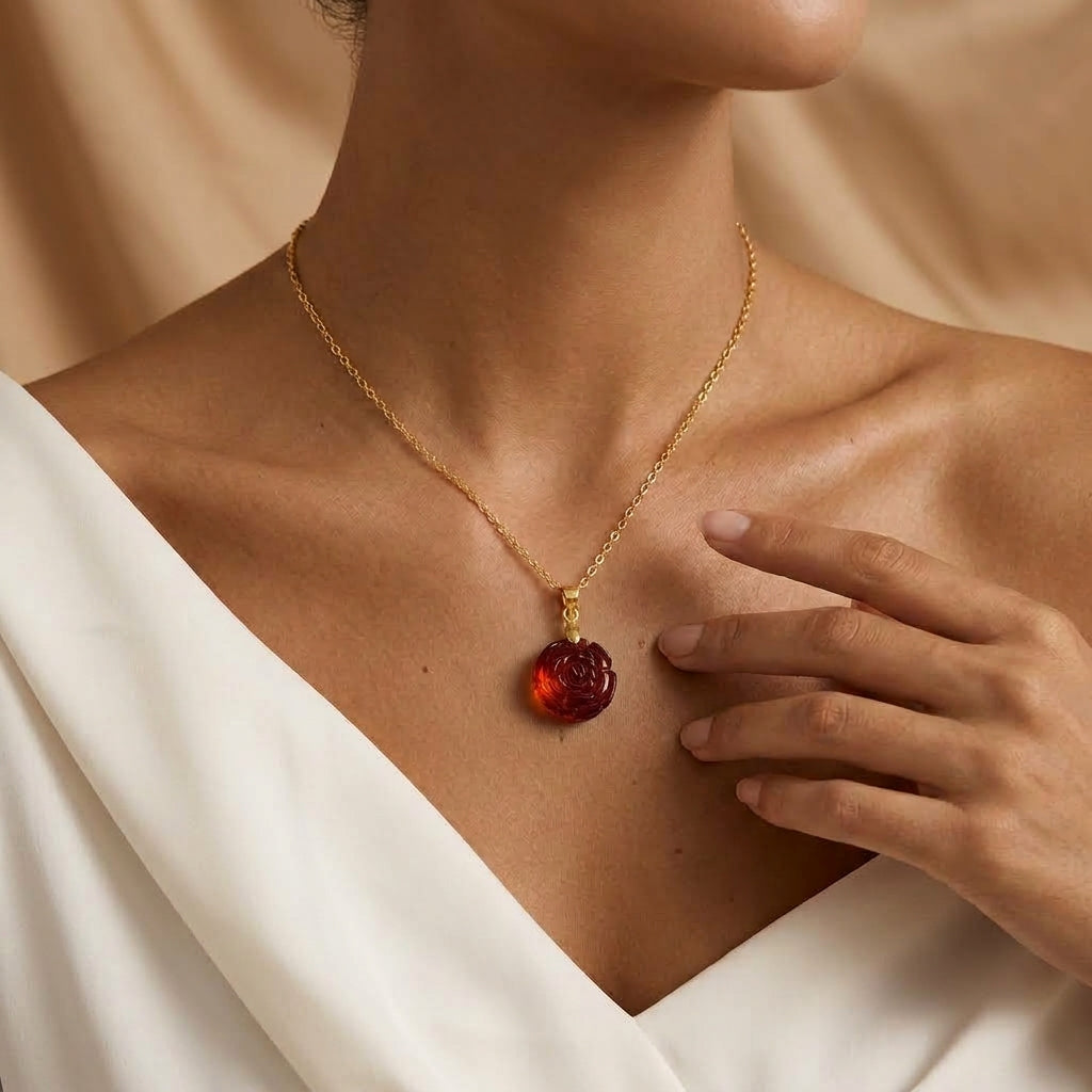 Collier Ambre – Lumière d’Automne