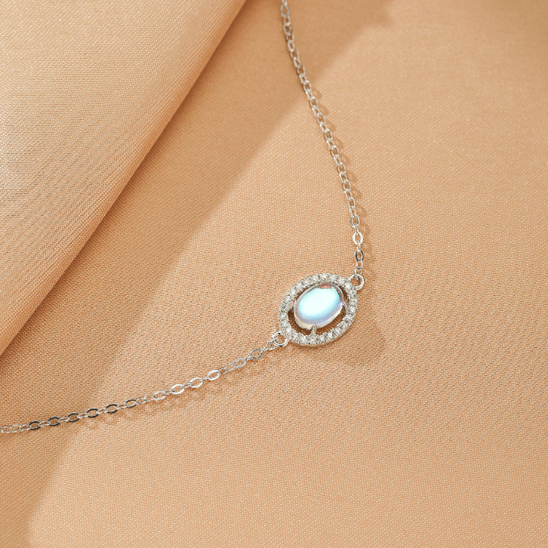 Moonstone Bracelet – Lunar Serenity, 925 Silver