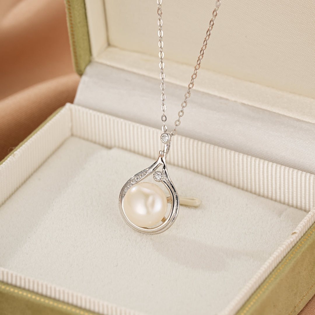 Collier Perle – Goutte Royale, Argent