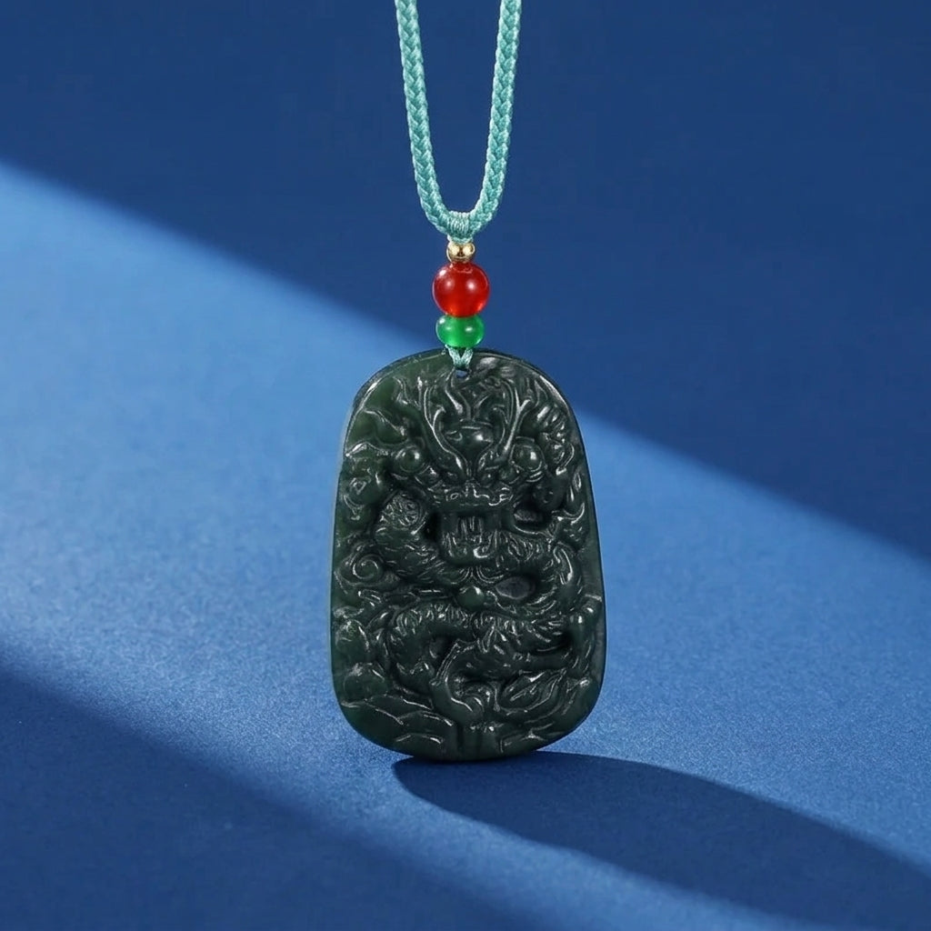 Collier Homme Jade Néphrite – Puissance Silencieuse