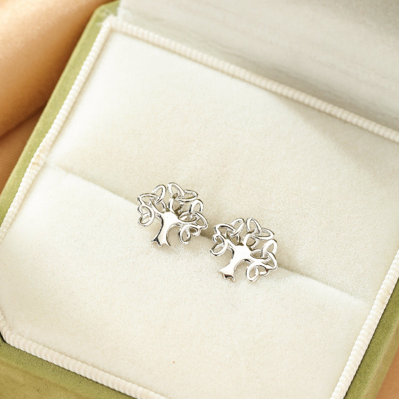 Boucles d'oreilles – Racines Éternelles, Argent 925