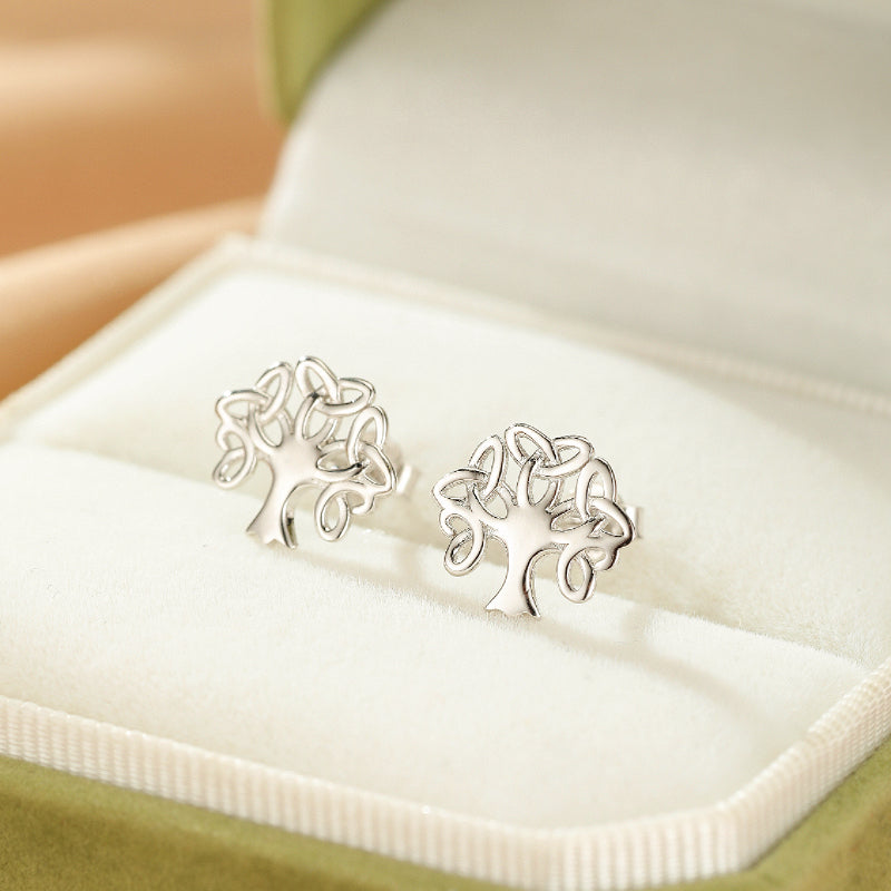 Boucles d'oreilles – Racines Éternelles, Argent 925