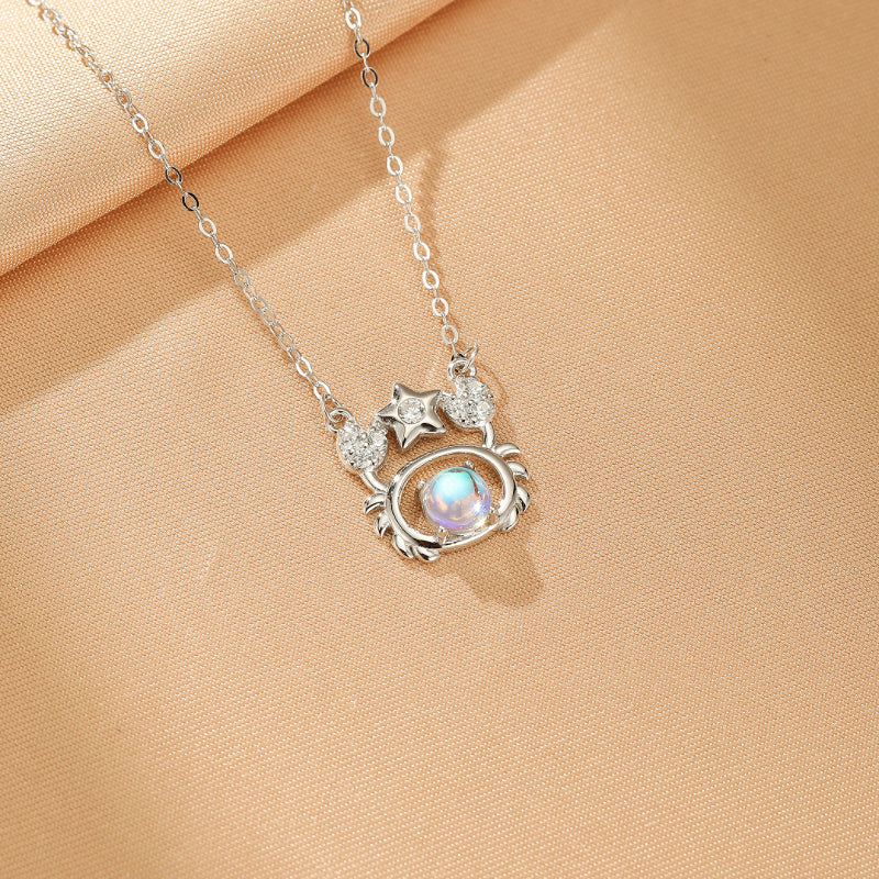 Collier Pierre de Lune – Rêve Sidéral, Argent