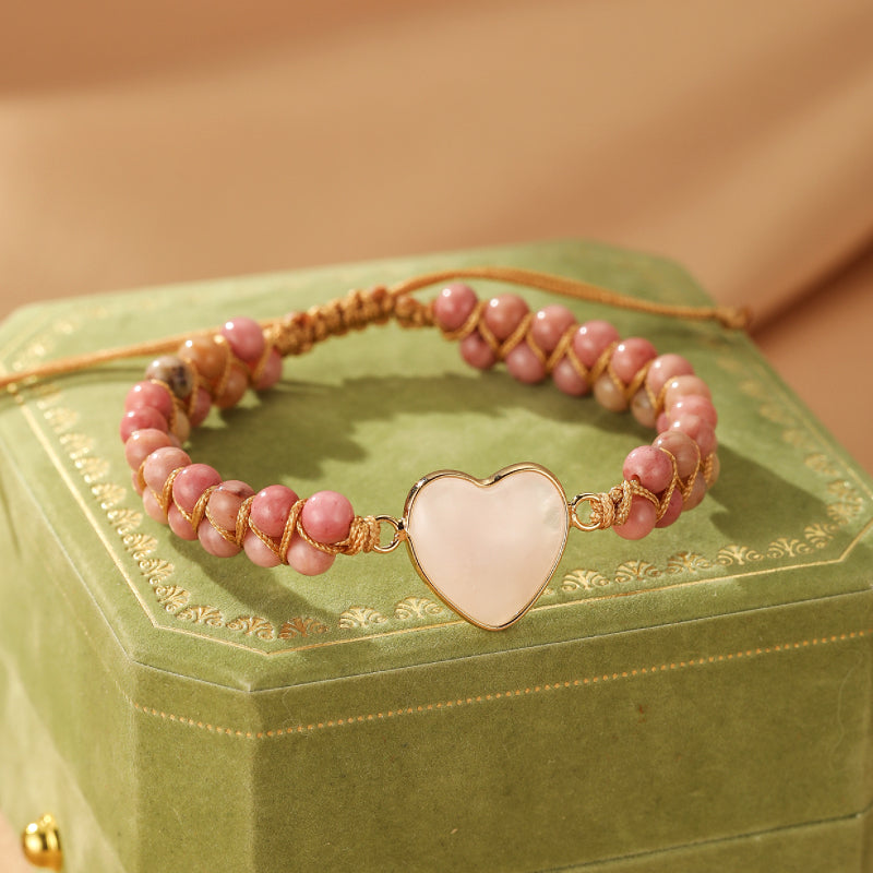 Bracelet Quartz Rose – Cœur de Joie