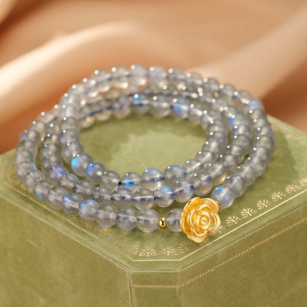 Labradorite Bracelet – Rose Gold