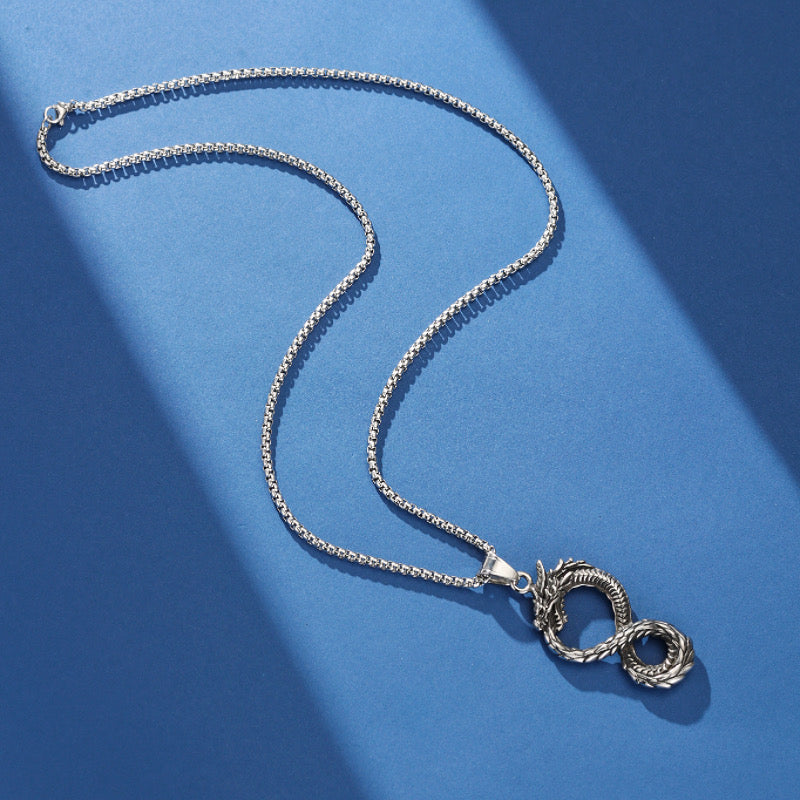 Collier Infini – Dragon Éternel