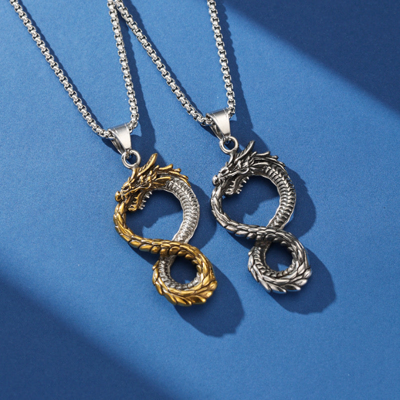 Collier Infini – Dragon Éternel