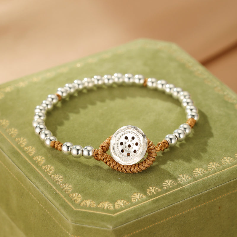 Bracelet Enfant – Graine de Lotus, Argent