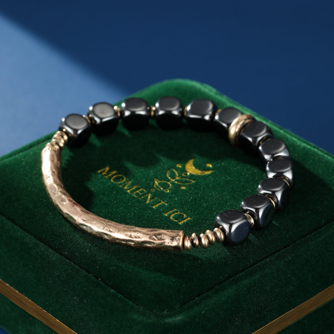 Bracelet Homme Hématite – Force Antique