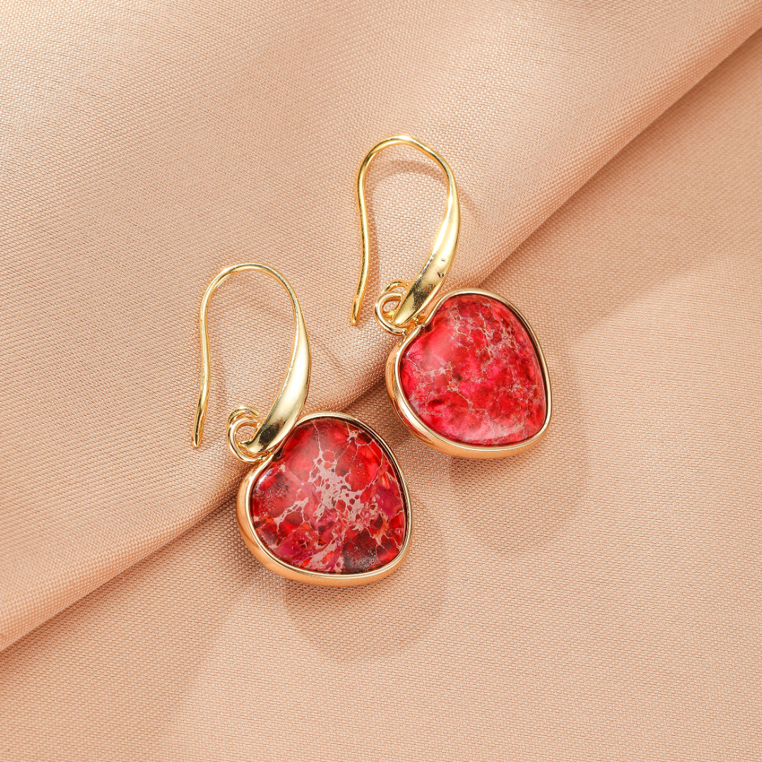 Boucles d’Oreilles Jaspe – Éclat Vital