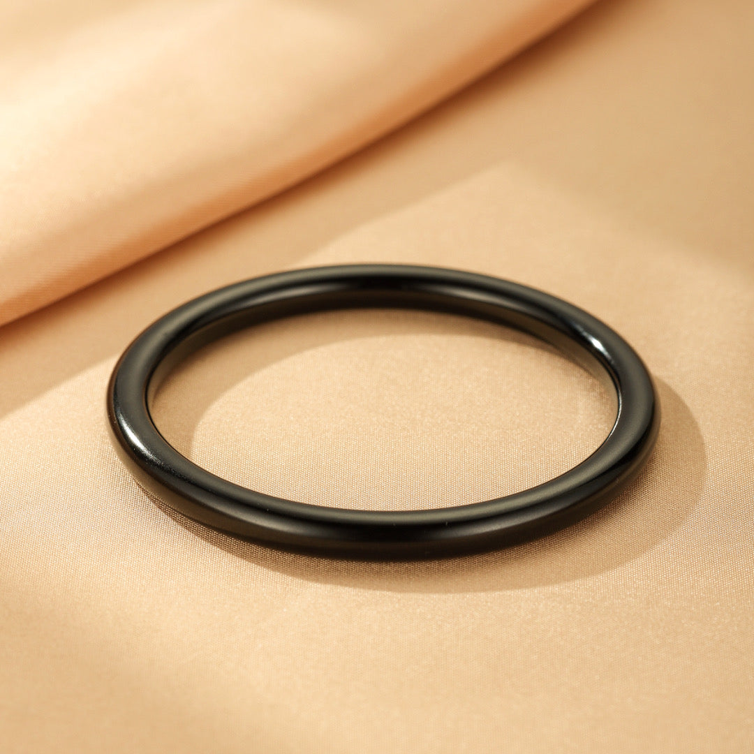 Bracelet Jonc Jade Néphrite – Éclipse Protectrice