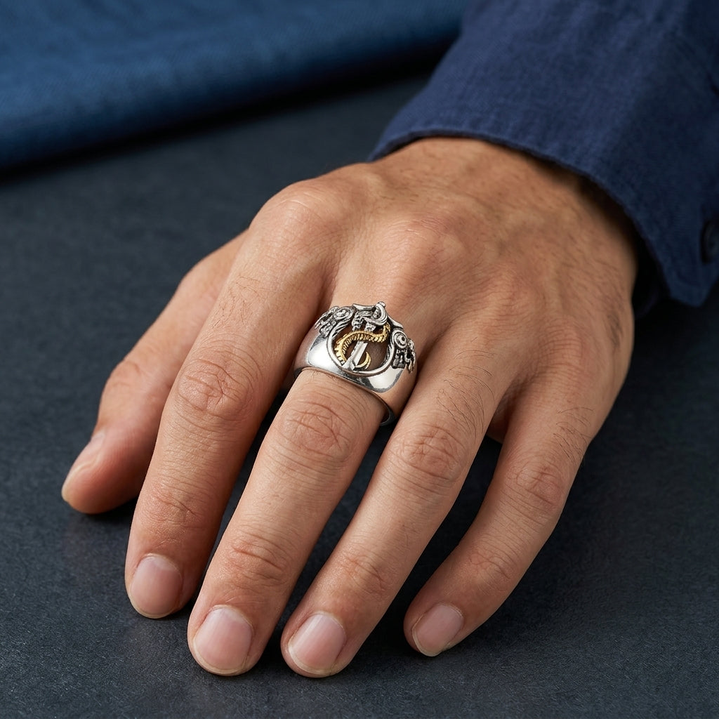 Bague Homme – Épée du Dragon