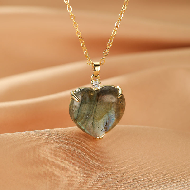 Collier Labradorite – Éclat Mystique