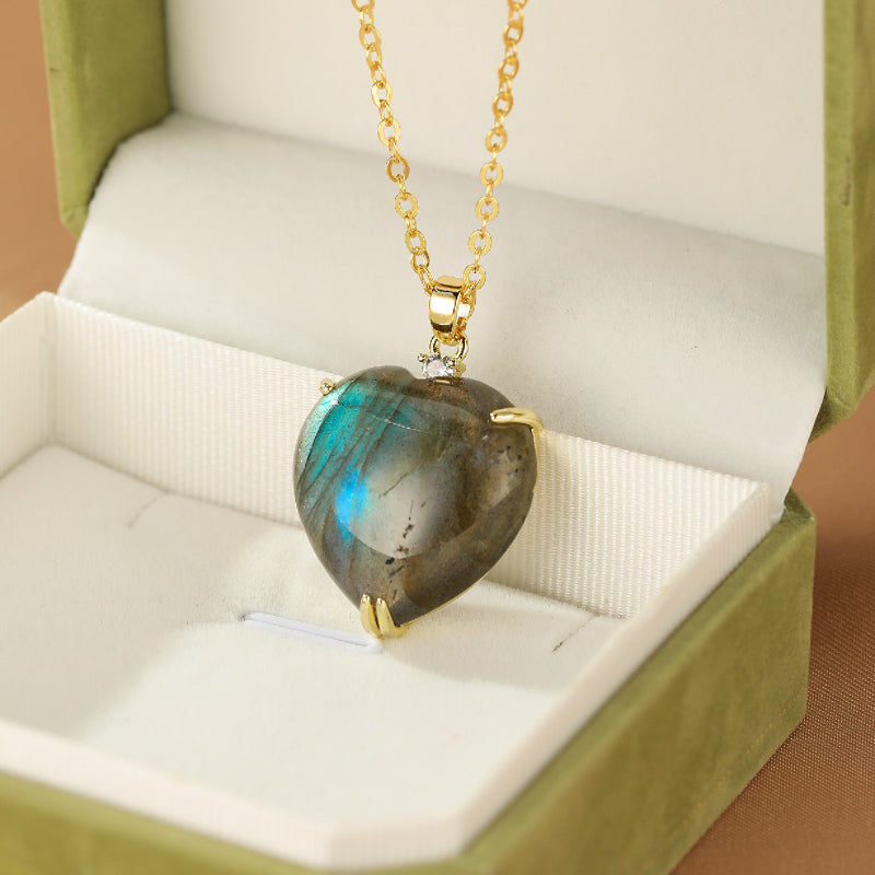 Collier Labradorite – Éclat Mystique