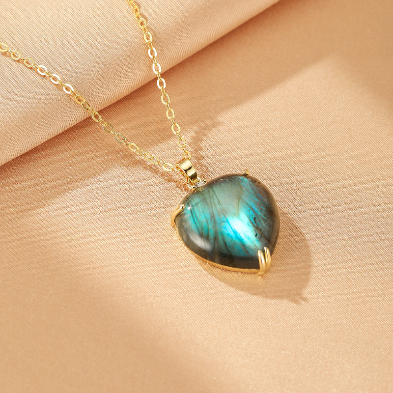 Collier Labradorite – Éclat Mystique