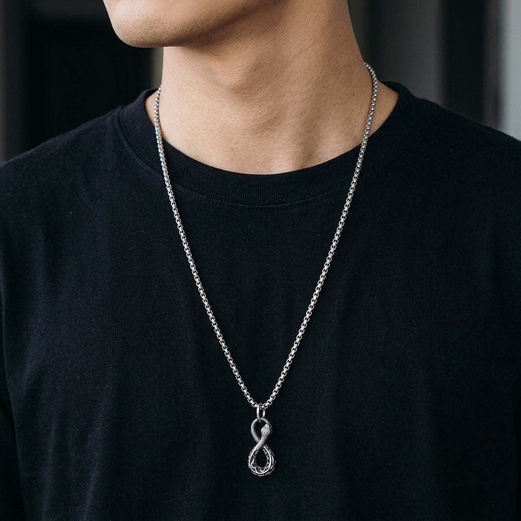 Collier Serpent – Étreinte Éternelle