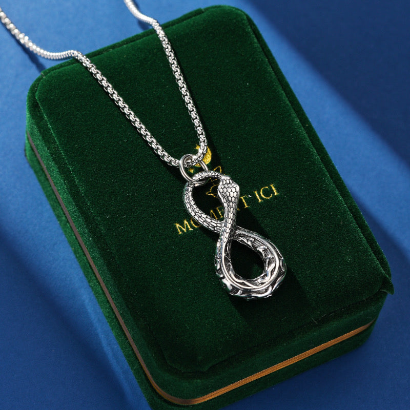 Collier Serpent – Étreinte Éternelle