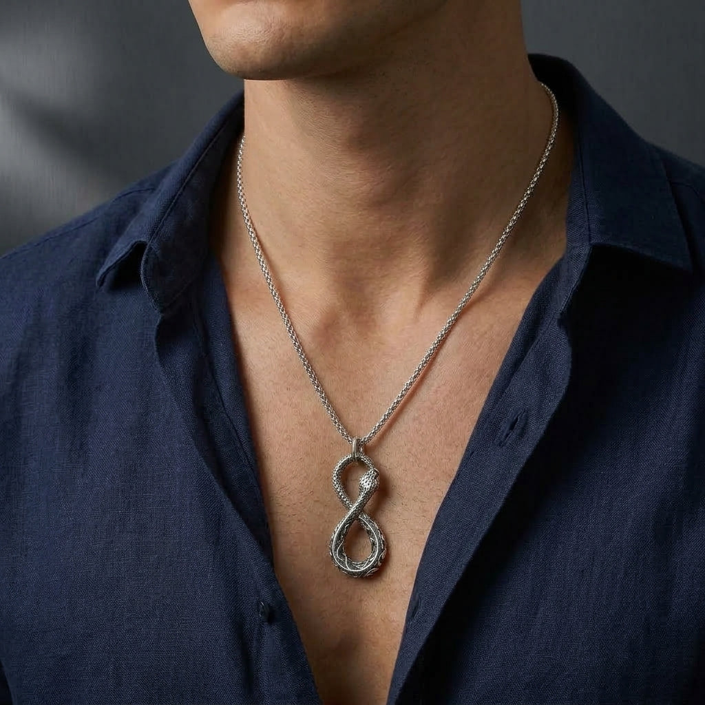 Collier Serpent – Étreinte Éternelle