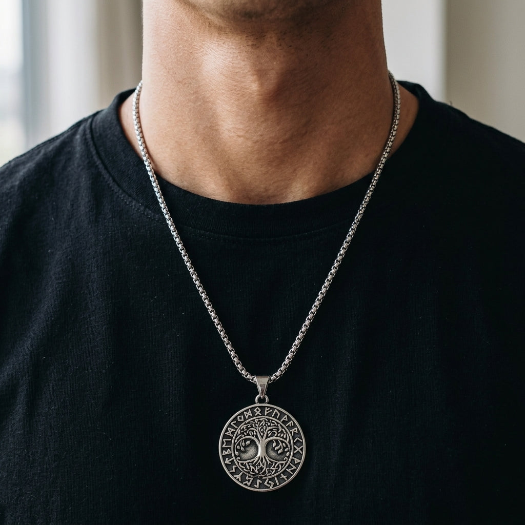 Collier Viking Arbre de Vie – Fureur du Nord