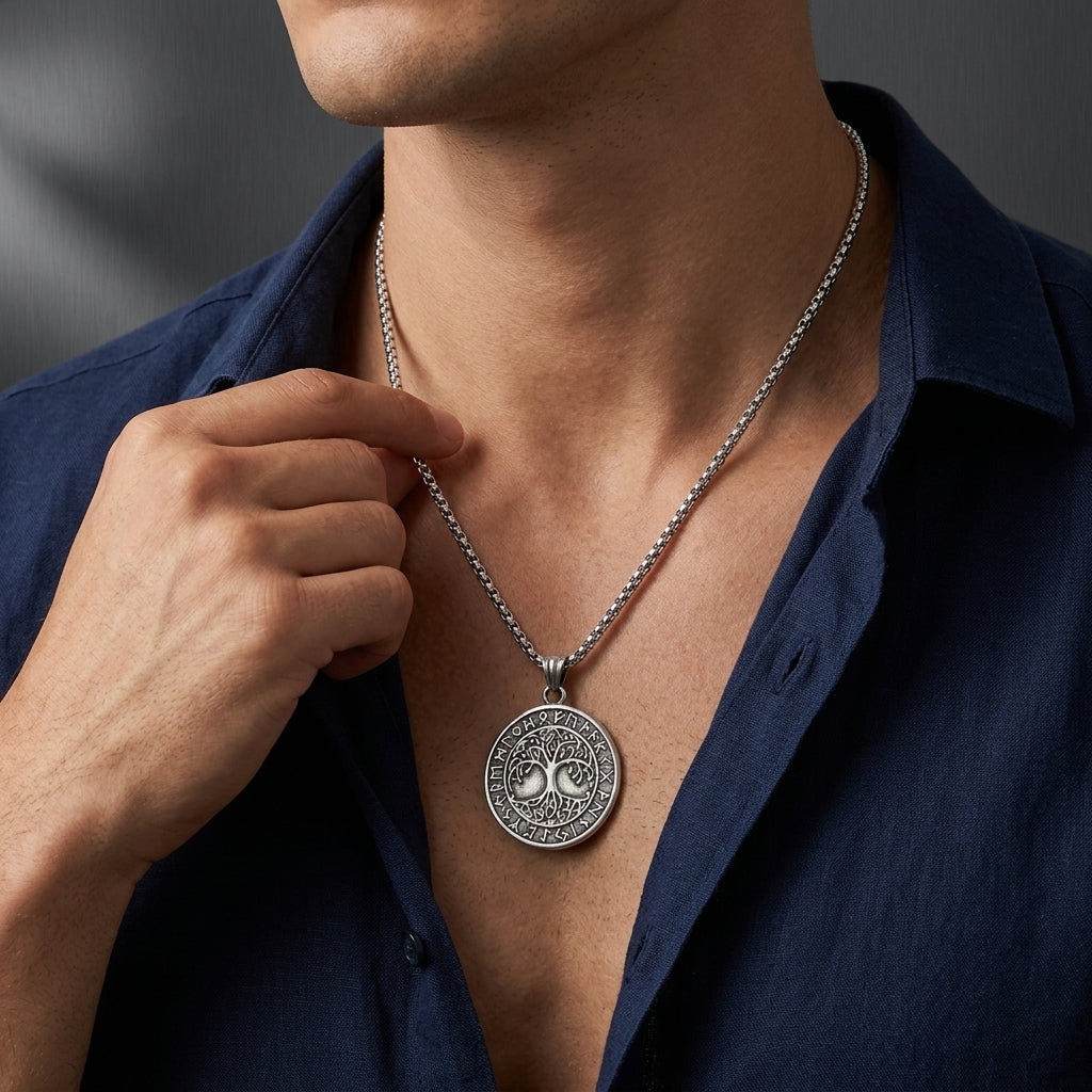 Collier Viking Arbre de Vie – Fureur du Nord