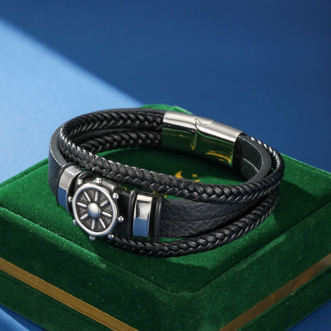 Men's Leather Bracelet – Cap Serein