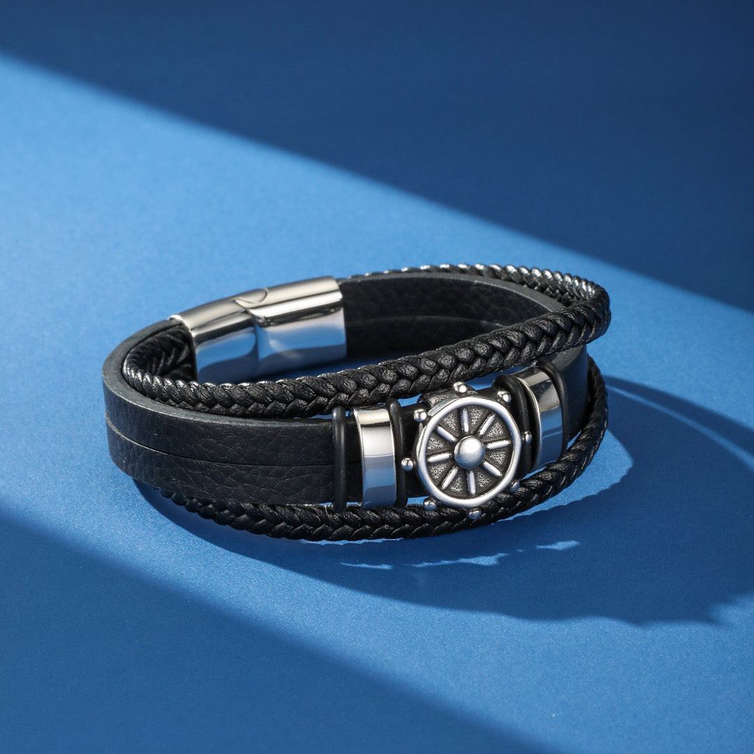 Men's Leather Bracelet – Cap Serein