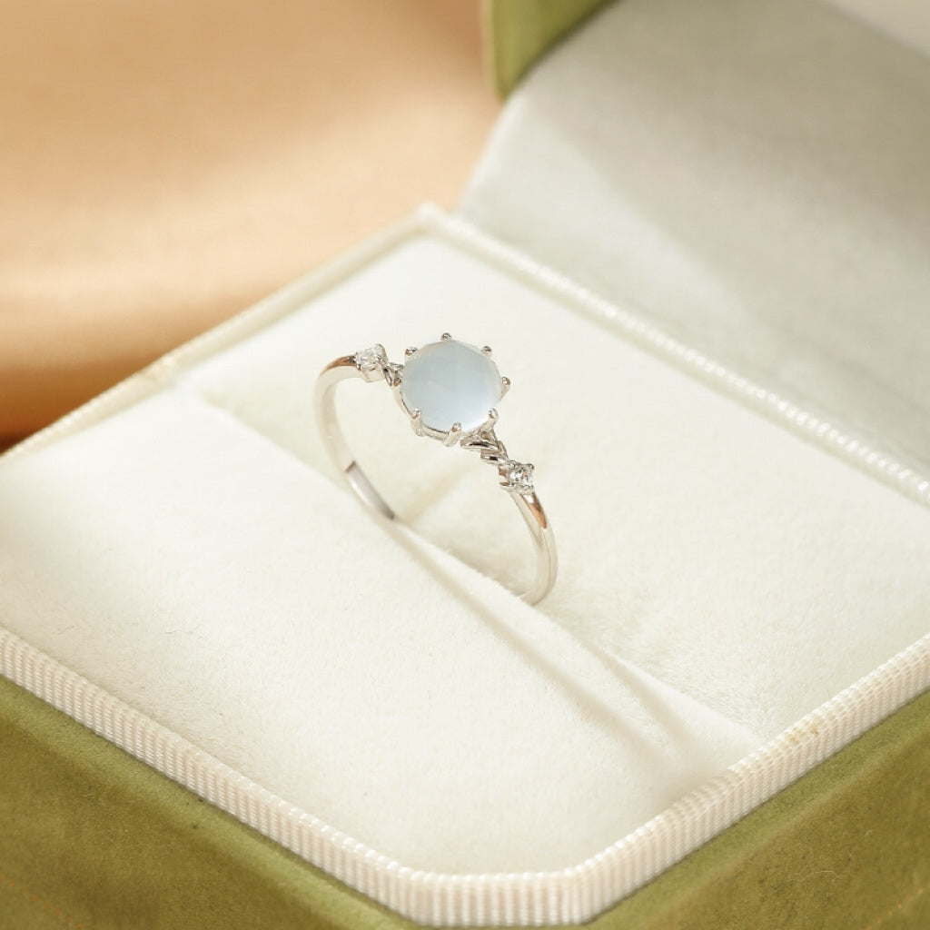 Bague Aigue marine – Tranquillité Marine, Argent 925