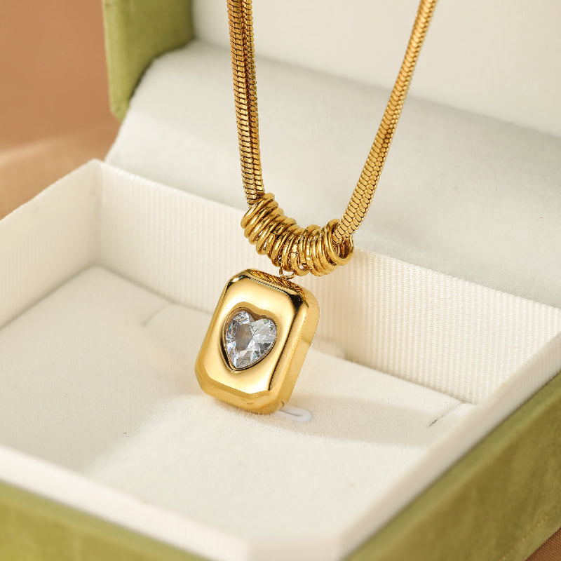 Collier Cœur – Cœur Rayonnant