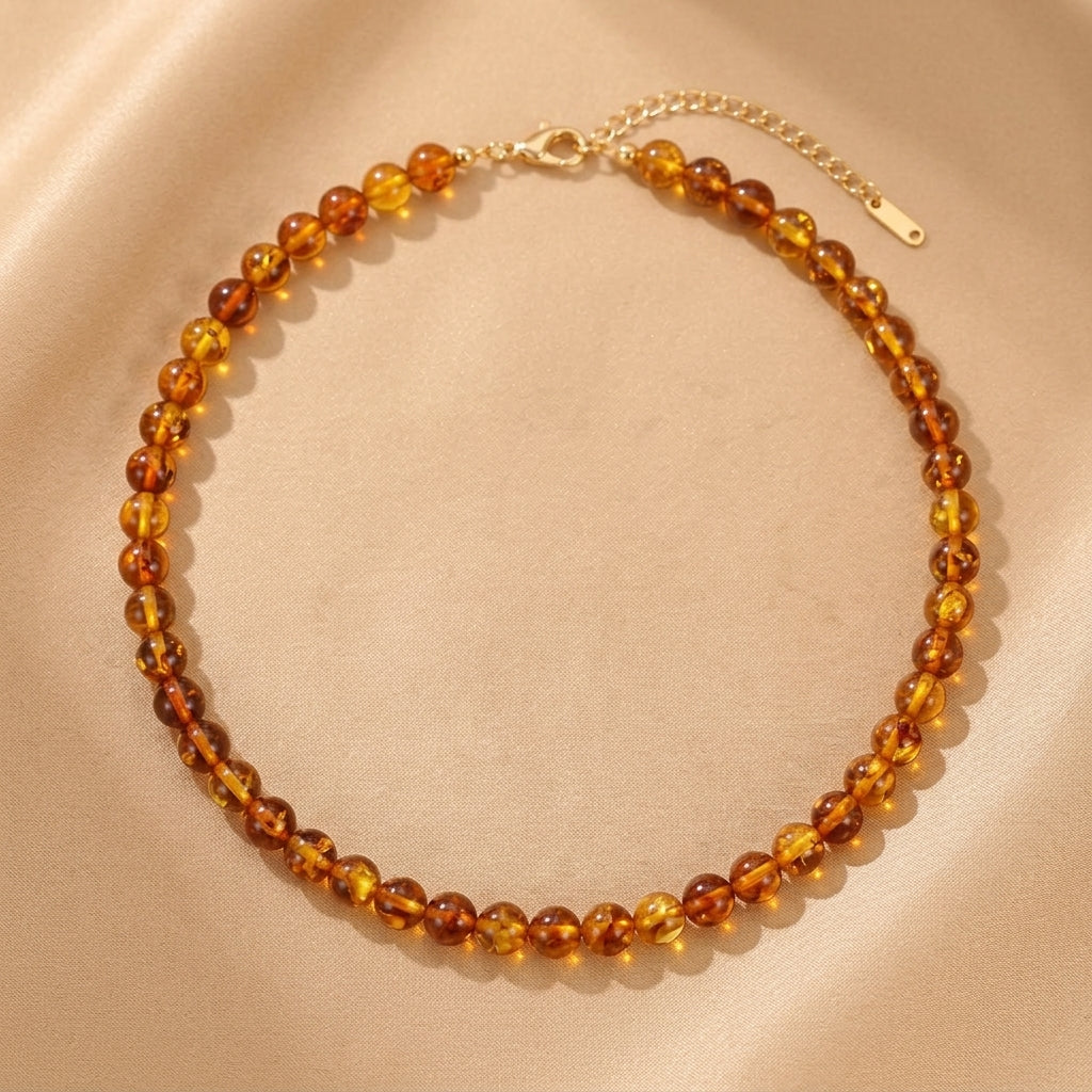 Collier Ambre – Lumière Ancestrale
