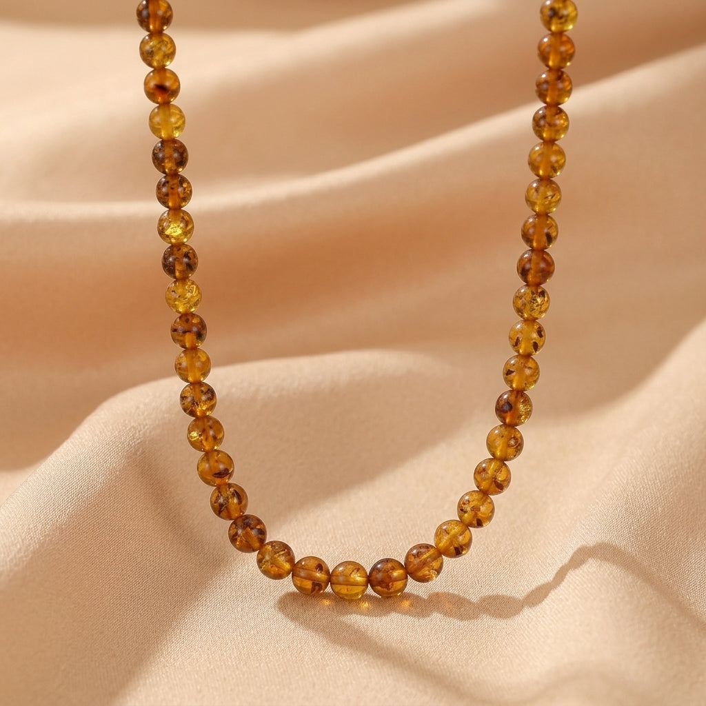 Collier Ambre – Lumière Ancestrale