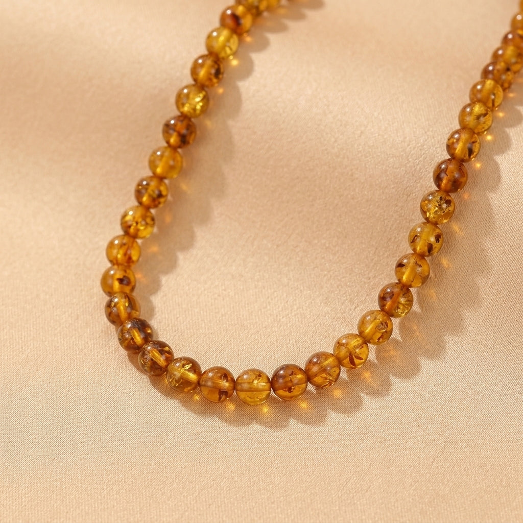 Collier Ambre – Lumière Ancestrale
