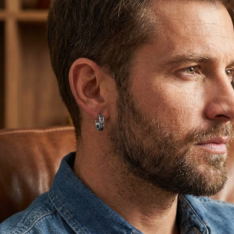 Boucle d’Oreille Homme Viking – Protection Discrète