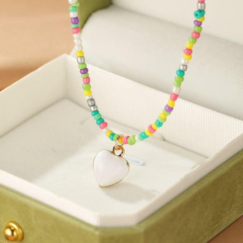 Collier Perle de Rocaille – Duo Tendresse