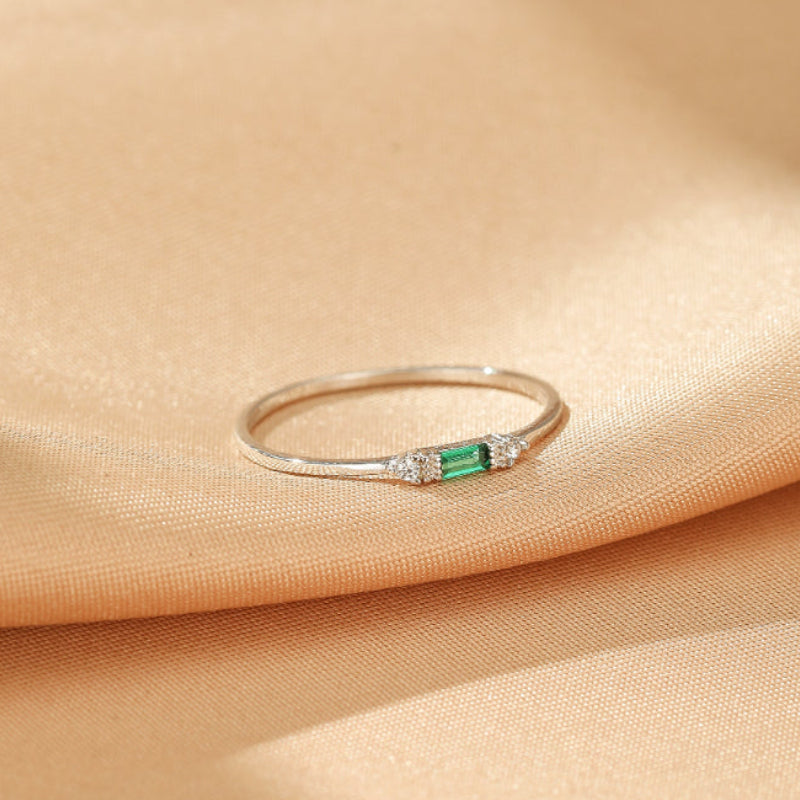 Bague Émeraude – Éclat Naturel, Argent 925
