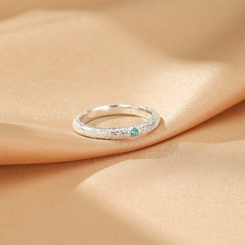Aquamarine Ring – Sweetness of the Depths, 925 Silver