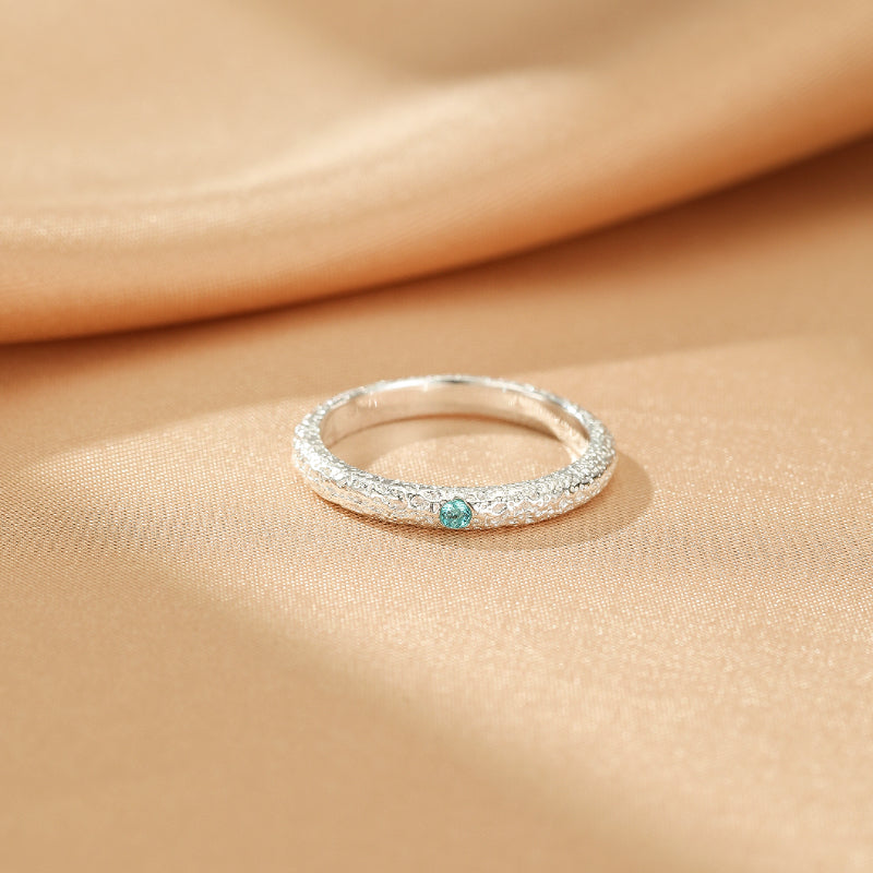 Aquamarine Ring – Sweetness of the Depths, 925 Silver