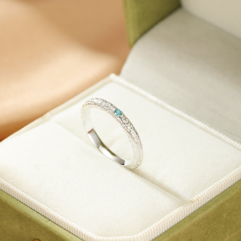 Aquamarine Ring – Sweetness of the Depths, 925 Silver