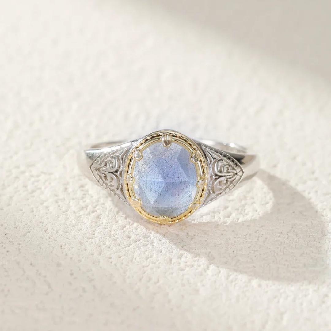 Bague Labradorite – Souffle Celtique, Argent