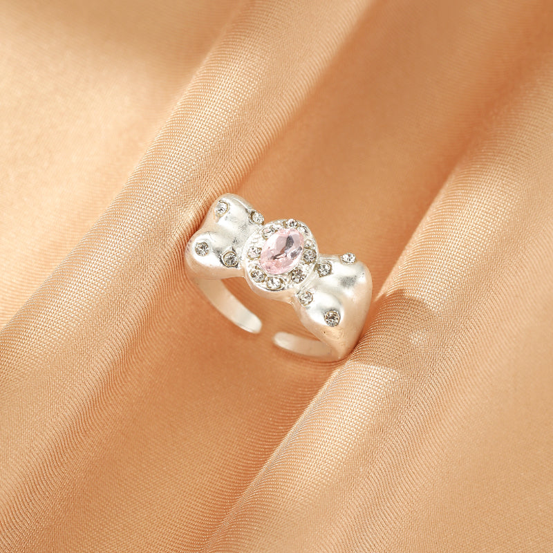 Bague Enfant – Ruban Étoilé, Argent